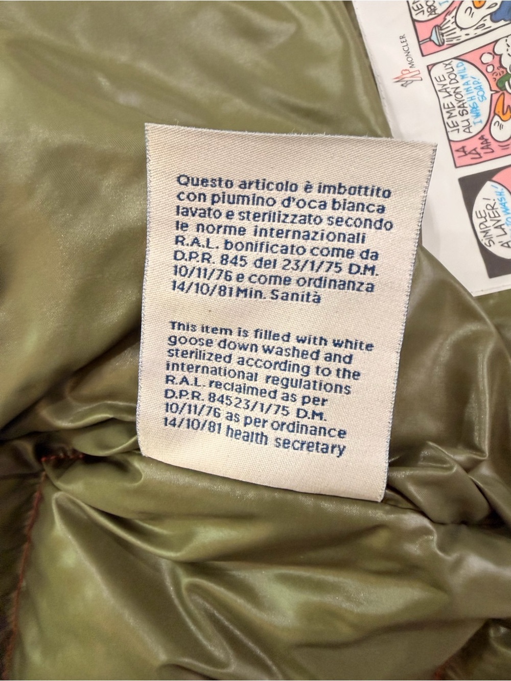 Moncler Maya Orange Puffer Jacket - Picture 11 of 14